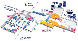 Map of G B Pastine Rome Ciampino airport & terminal (CIA)